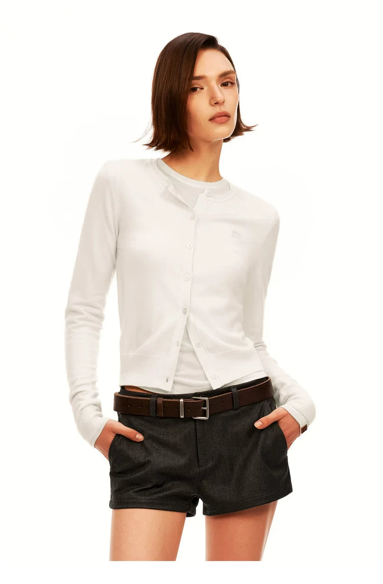 Mid-Rise Dress Shorts