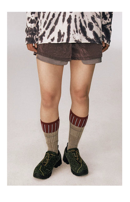 Moss Green Lace-Up Sneakers