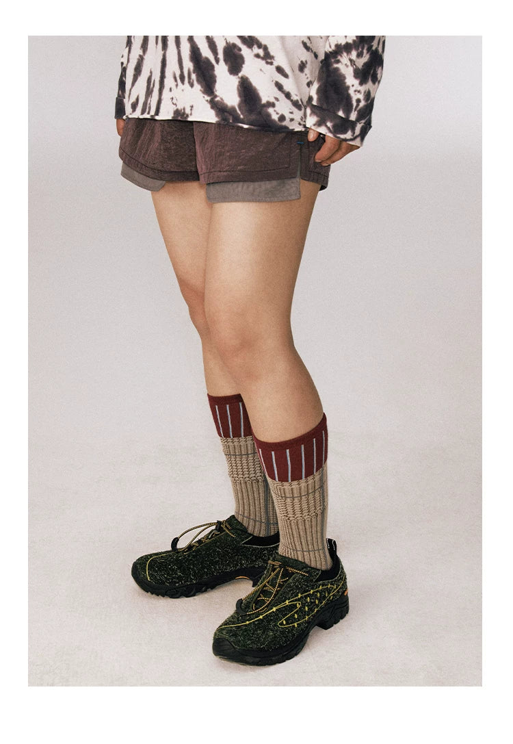 Moss Green Lace-Up Sneakers