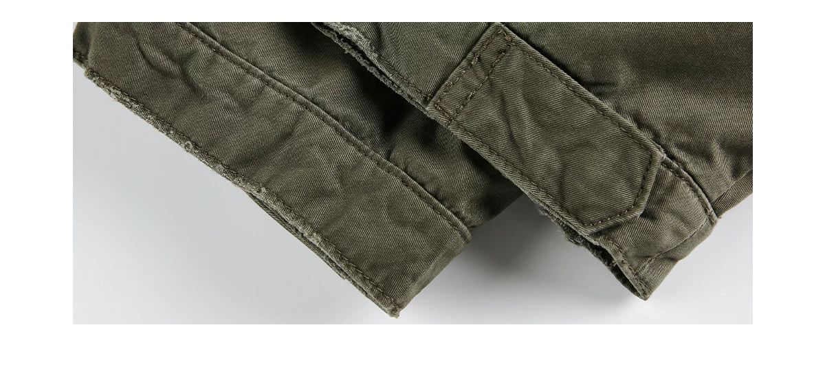 Multi-Pocket Stand Collar Zip Jacket