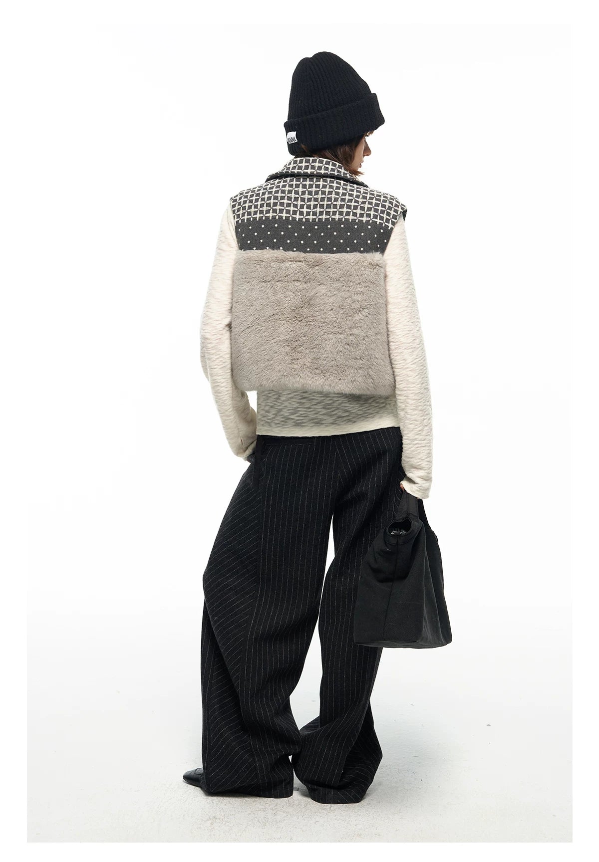 Patchwork Faux Fur Vest