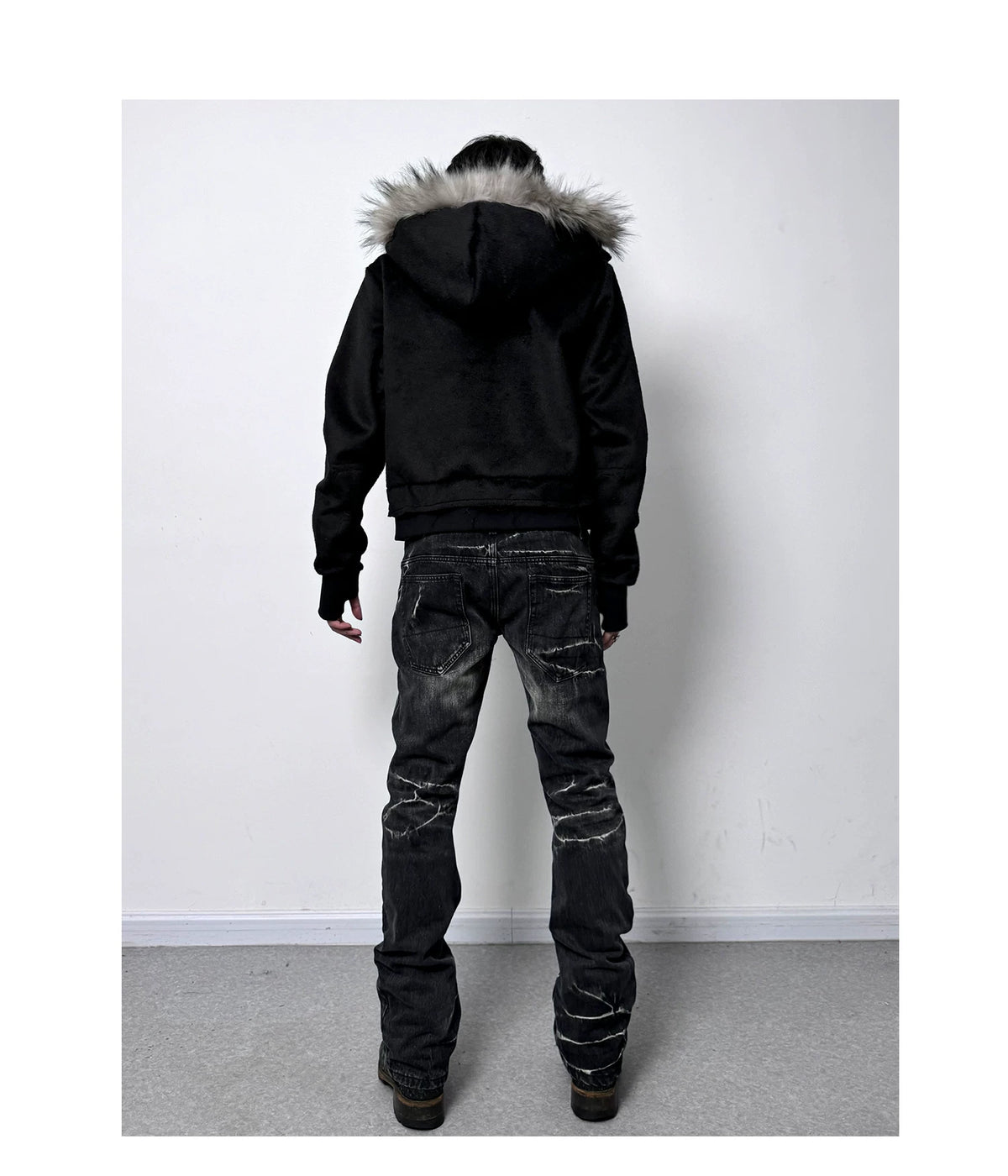 Plush High-Collar Hoodie