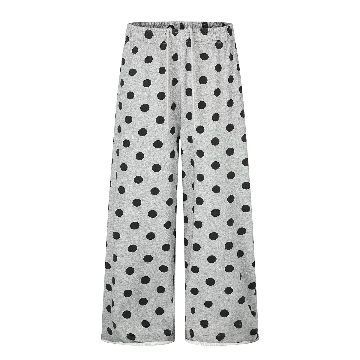 Polka Dot Relaxed Wide-Leg Pants