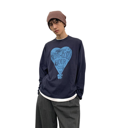 Printed Couple Matching Long Sleeve T-Shirt