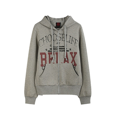Printed Fitted Hoodie