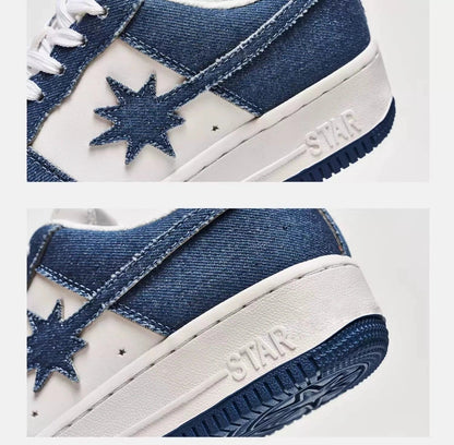 Denim-Blue Meteor Skate Sneakers