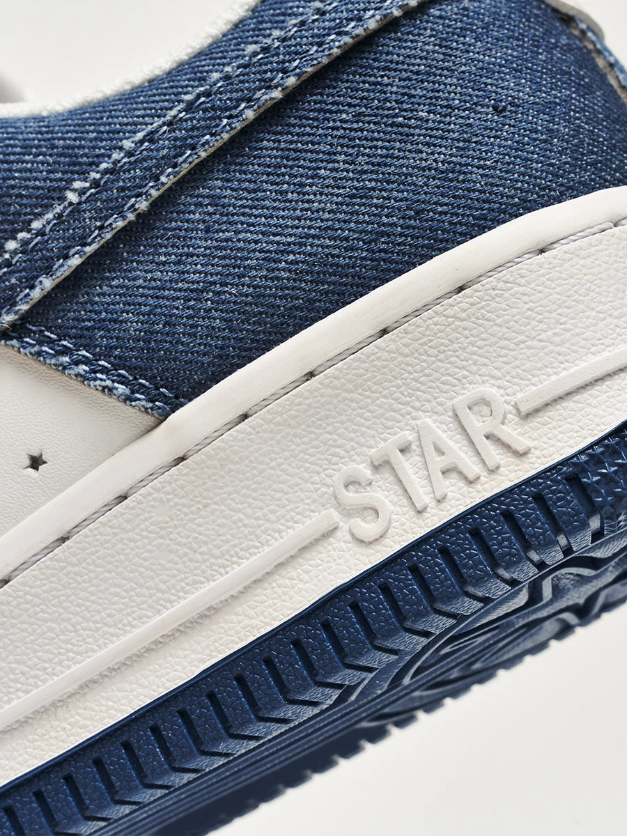 Denim-Blue Meteor Skate Sneakers