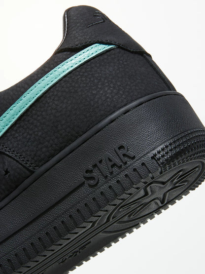 Schwarz-Mint Star Meteor Skate-Sneaker