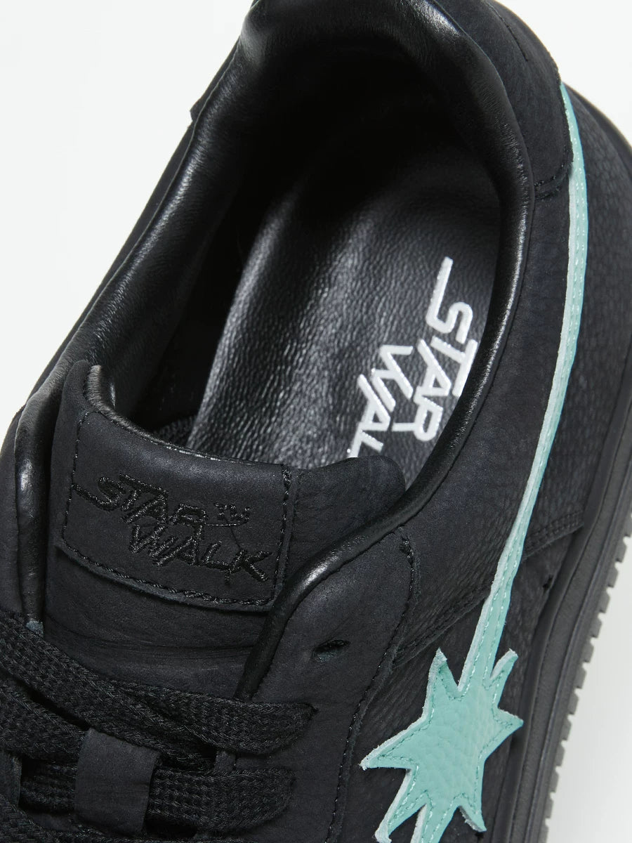 Schwarz-Mint Star Meteor Skate-Sneaker
