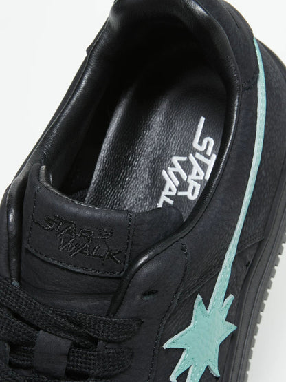 Schwarz-Mint Star Meteor Skate-Sneaker