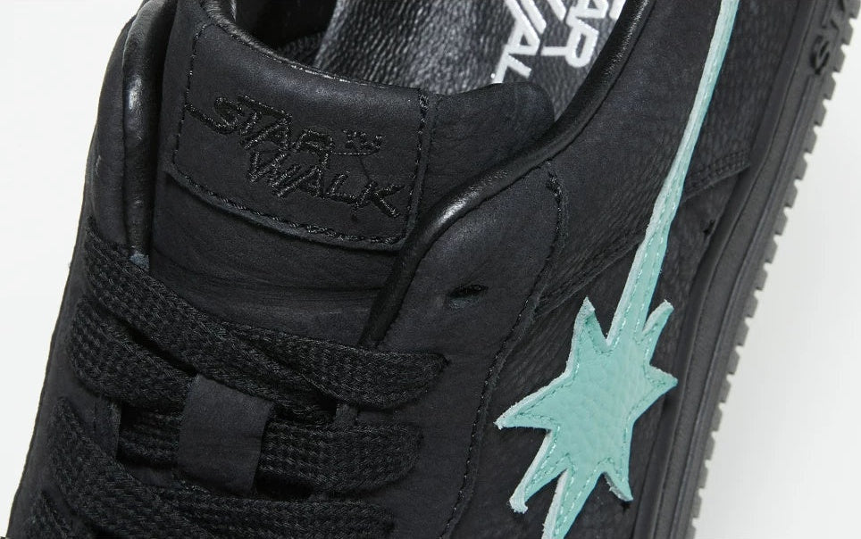 Schwarz-Mint Star Meteor Skate-Sneaker
