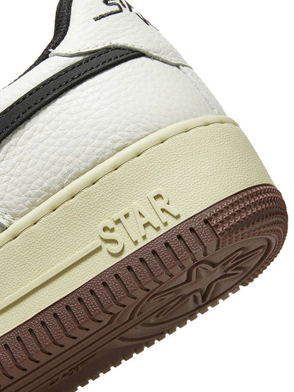 Weiß-Schwarz-Braun Meteor Color-Block-Sneaker