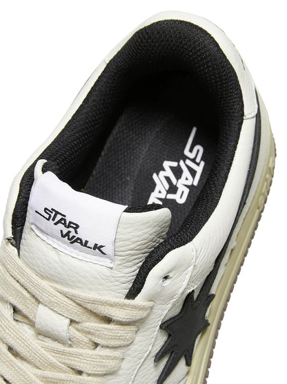 Weiß-Schwarz-Braun Meteor Color-Block-Sneaker