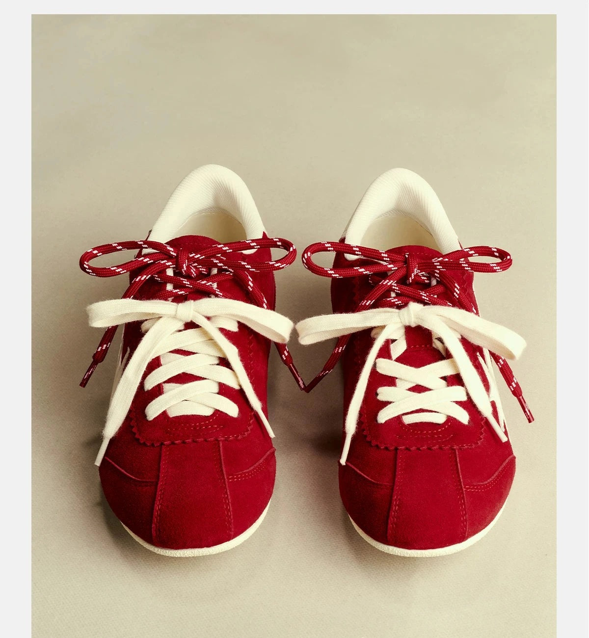 red training shoes front