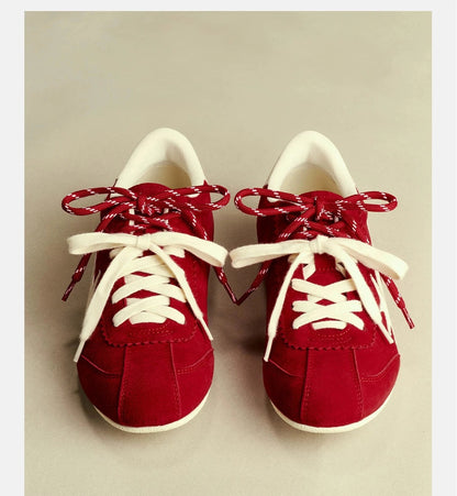red training shoes front