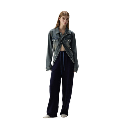 Retro High Waist Wide Leg Sweatpants