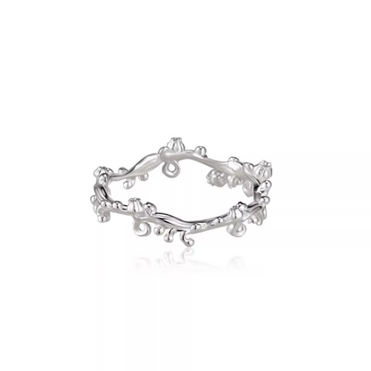 Retro Vine Narrow Ring & Wide Vine Ring