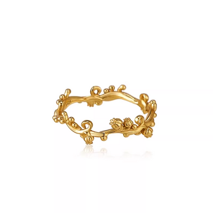 Retro Vine Narrow Ring & Wide Vine Ring