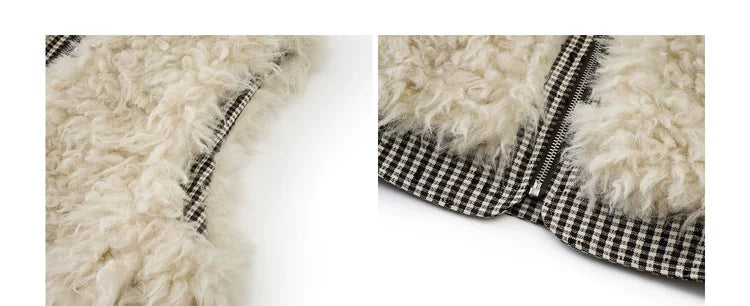 Reversible Plaid Horn Button Vest