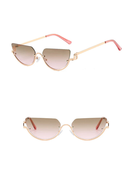 Gradient Rounded Aviator Sunglasses