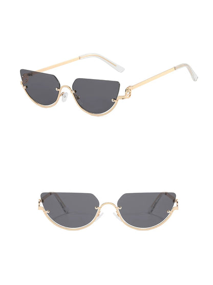 Black Rounded Aviator Sunglasses