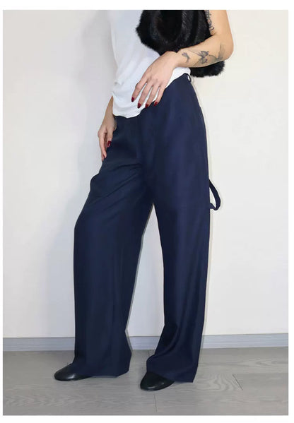 Satin Casual Full Length Pants