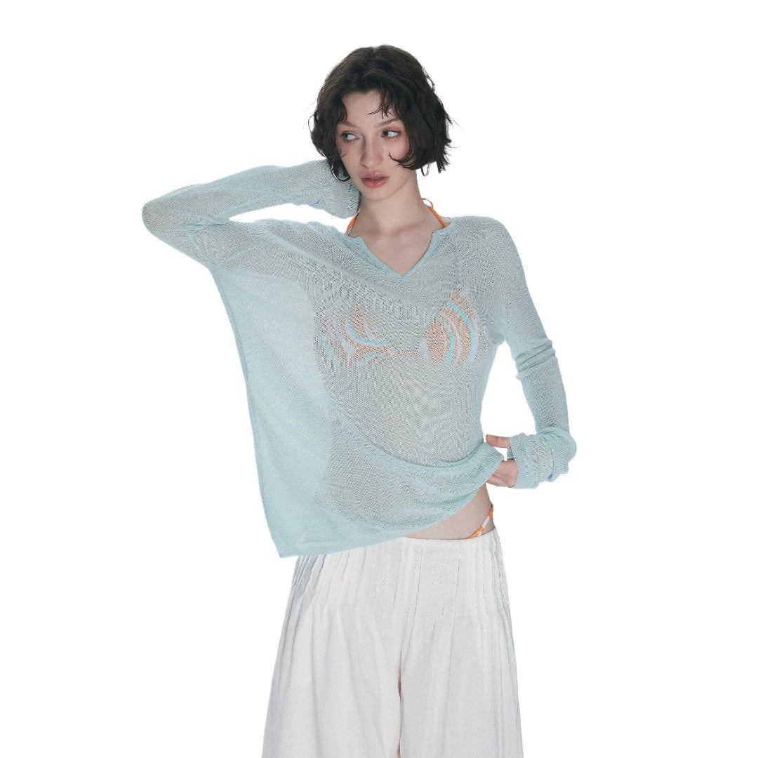 Sheer Knit Cover-Up