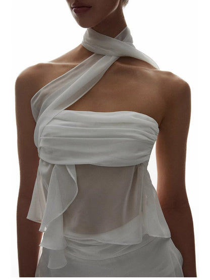Sheer Mesh Bustier Set