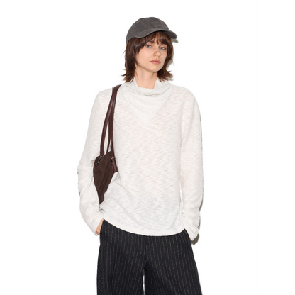 Slim-Fit Long Sleeve High-Neck Top