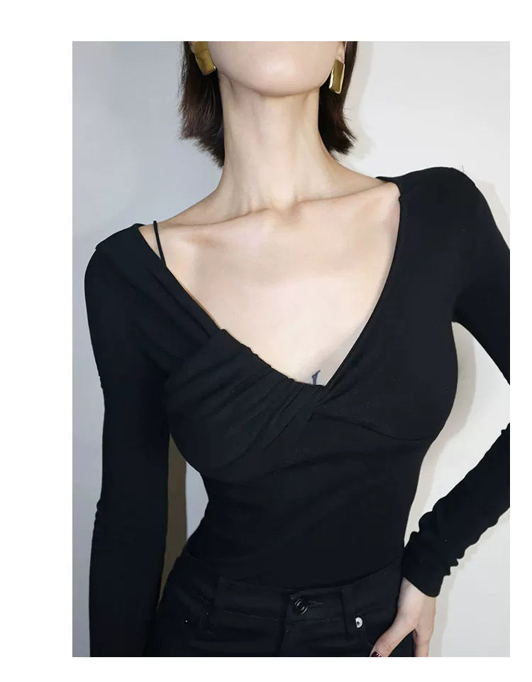 Slim Fit Long Sleeve Stretch Tee
