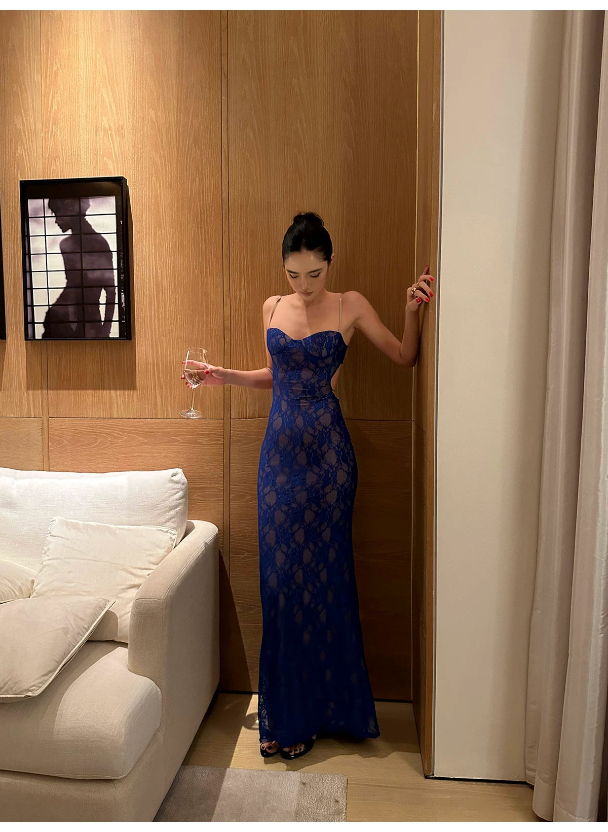 Slip Backless Mermaid Maxi Dress