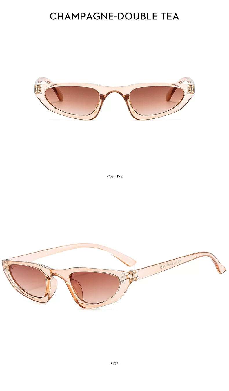 Petites lunettes de soleil triangulaires