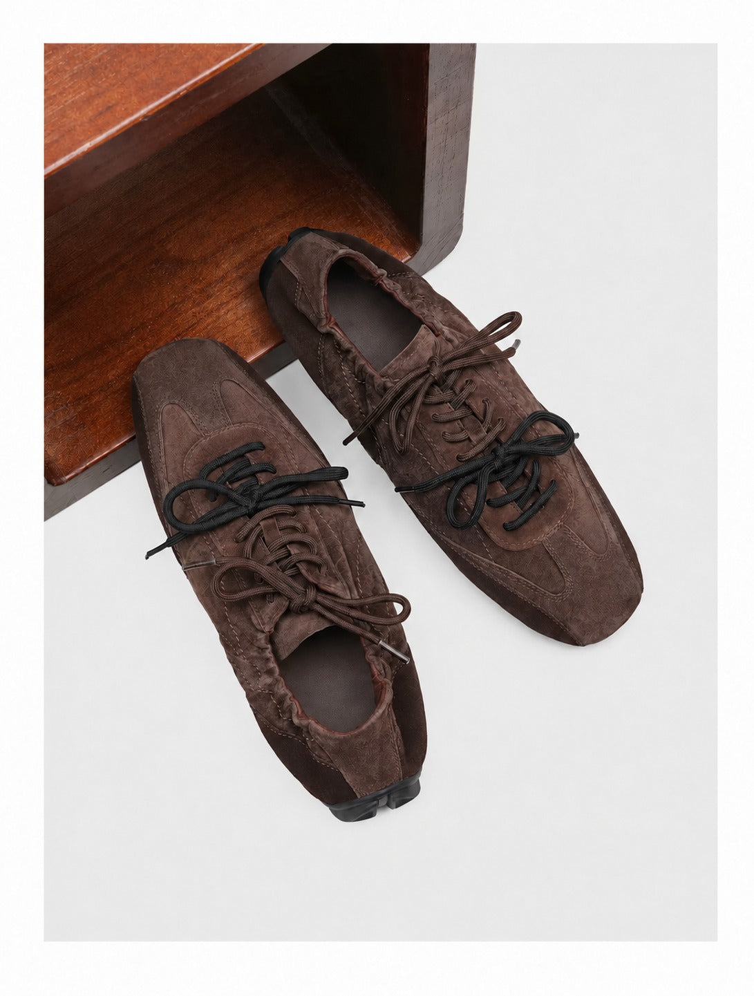 Men's Square Toe German Trainer Sneakers - view 1