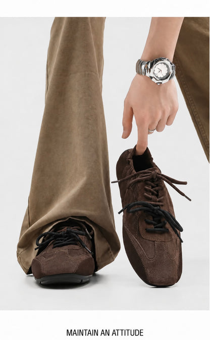 Men's Square Toe German Trainer Sneakers - view 5