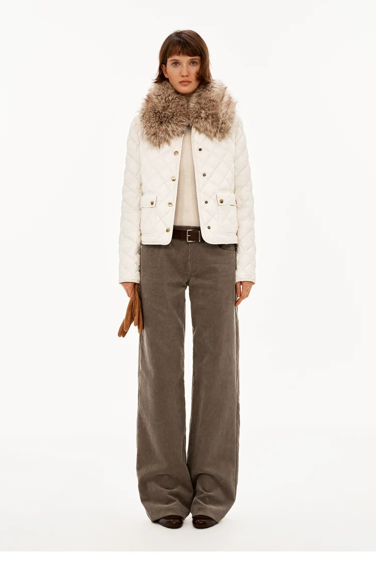 Straight Leg Corduroy Trousers