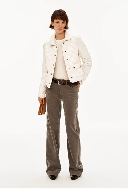 Straight Leg Corduroy Trousers