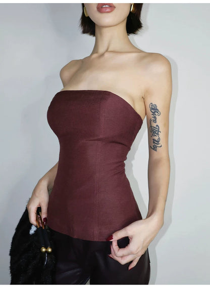 Strapless Bodycon Top