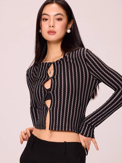 Striped Knit Top