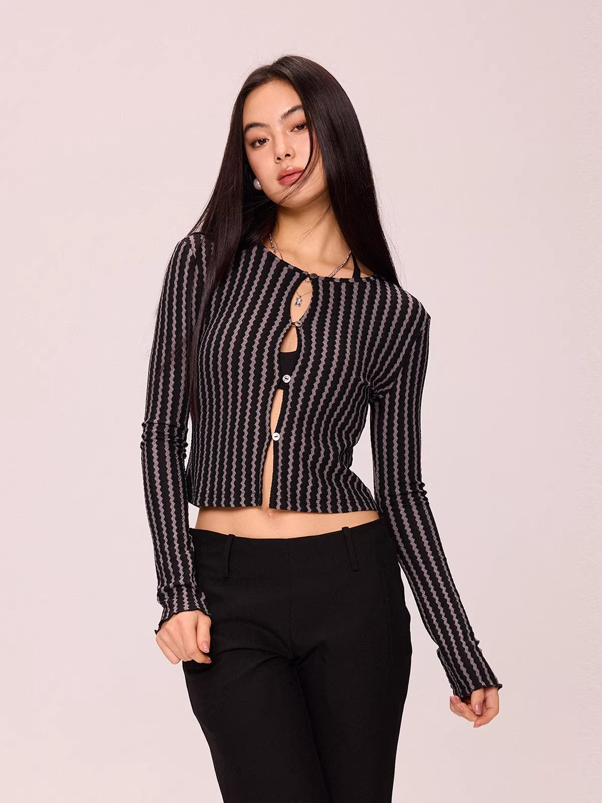 Striped Knit Top