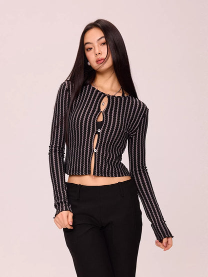 Striped Knit Top