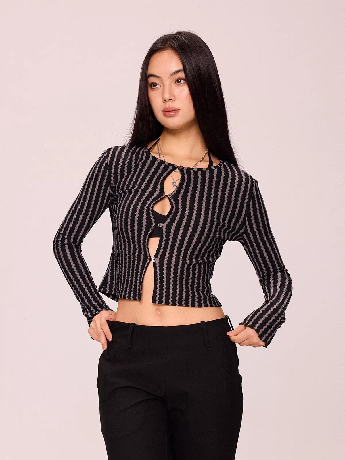 Striped Knit Top