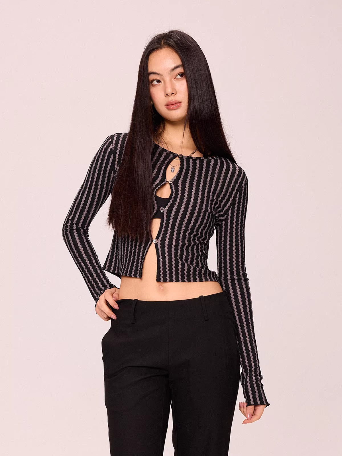 Striped Knit Top
