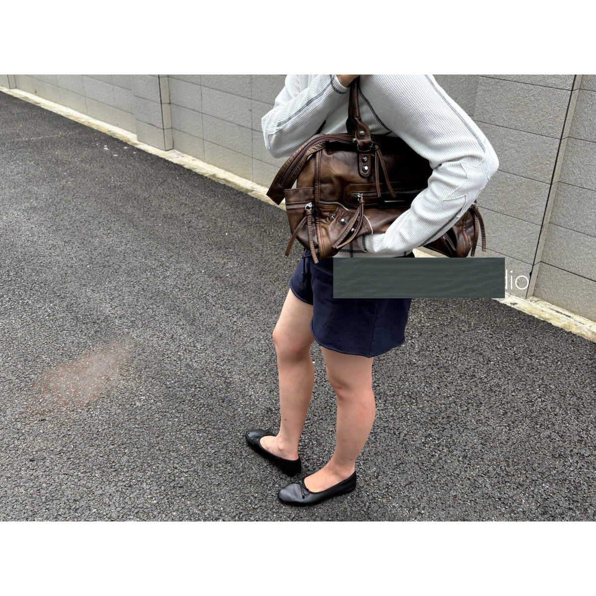 Studded Slouchy Shoulder Tote