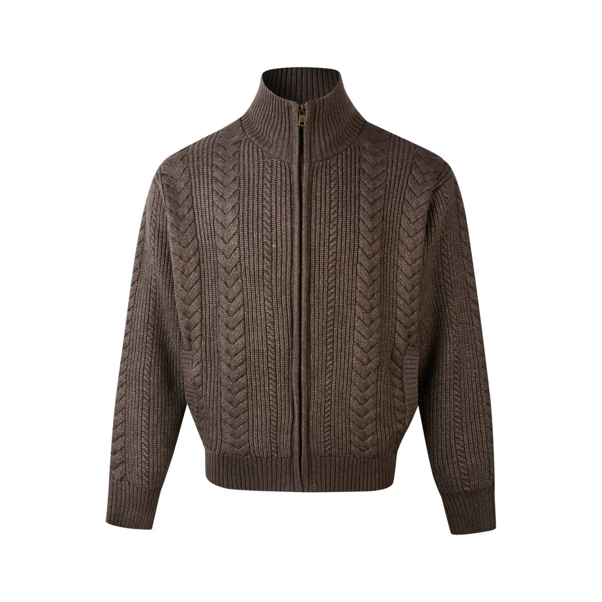 Textured Cable Knit Cardigan