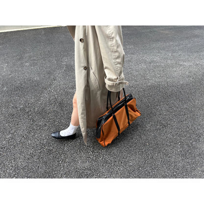Two-Tone Oversized Travel Duffle