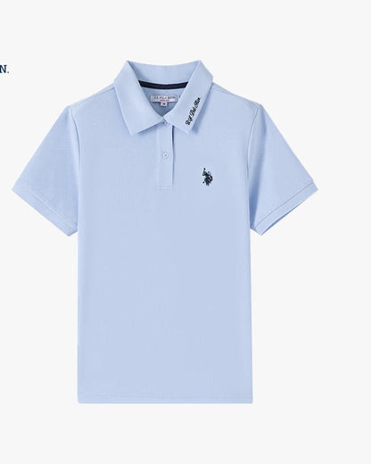 U.S. Polo Assn. Women's Breathable Short Sleeve Polo Shirt