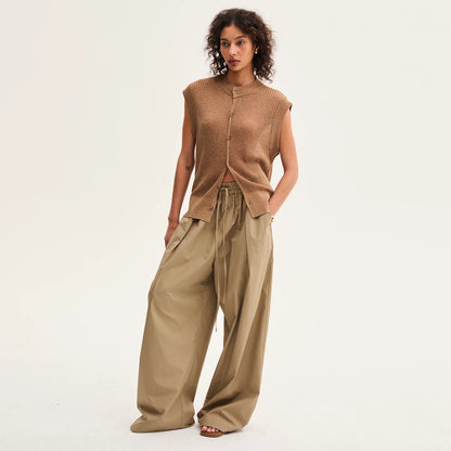 Unisex Relaxed Curved-Leg Lounge Pants