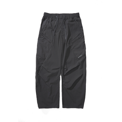 Unisex Water-Repellent Multi-Pocket Drawstring Utility Pants