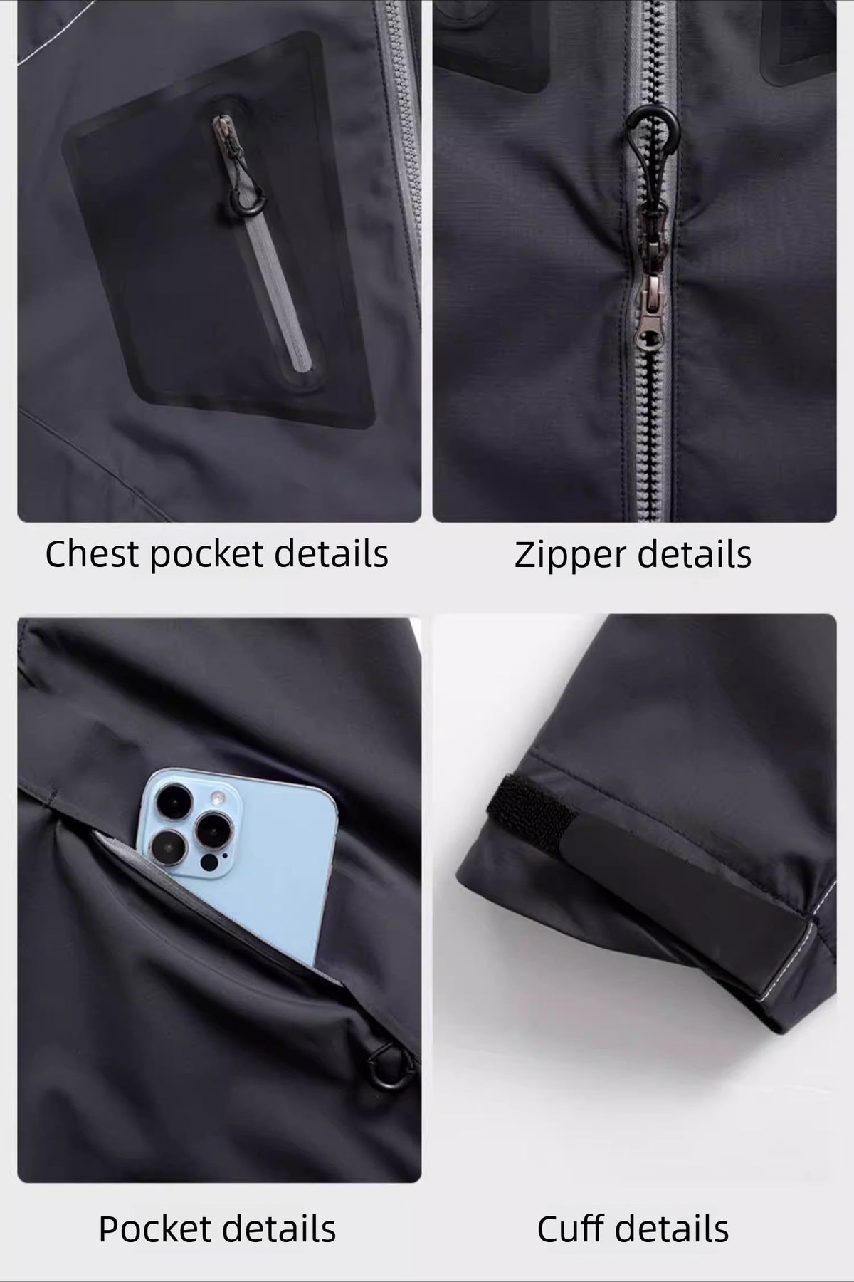 Unisex Waterproof Breathable Hard Shell Jacket