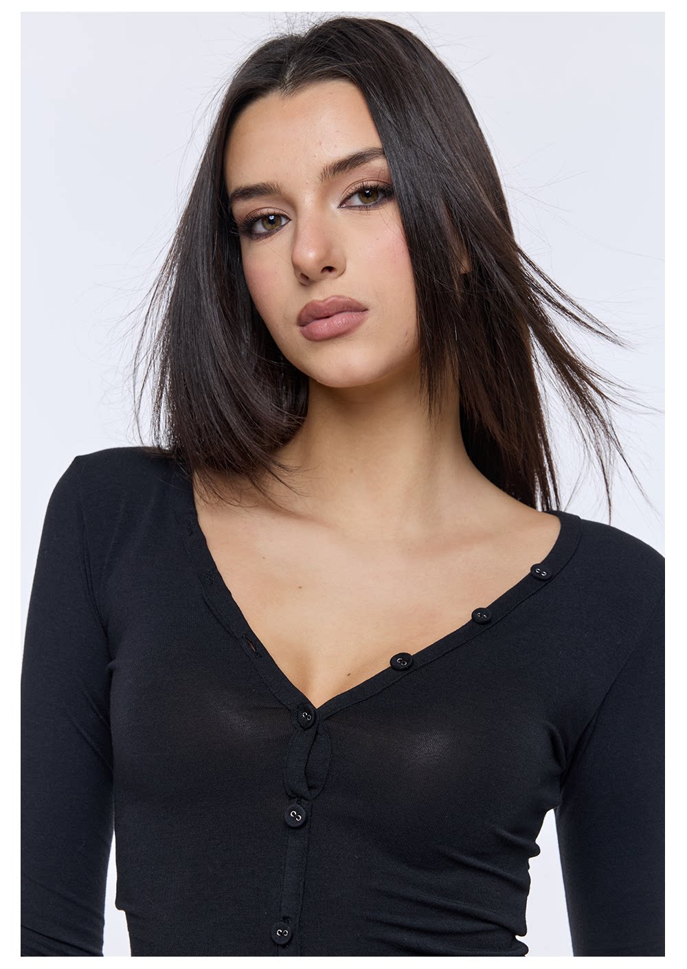 V-Neck Knit Base Layer Tee